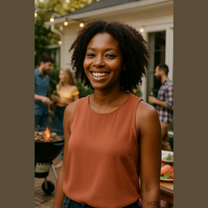 Forever 21 Sleevless Rust Tank Top Size L
